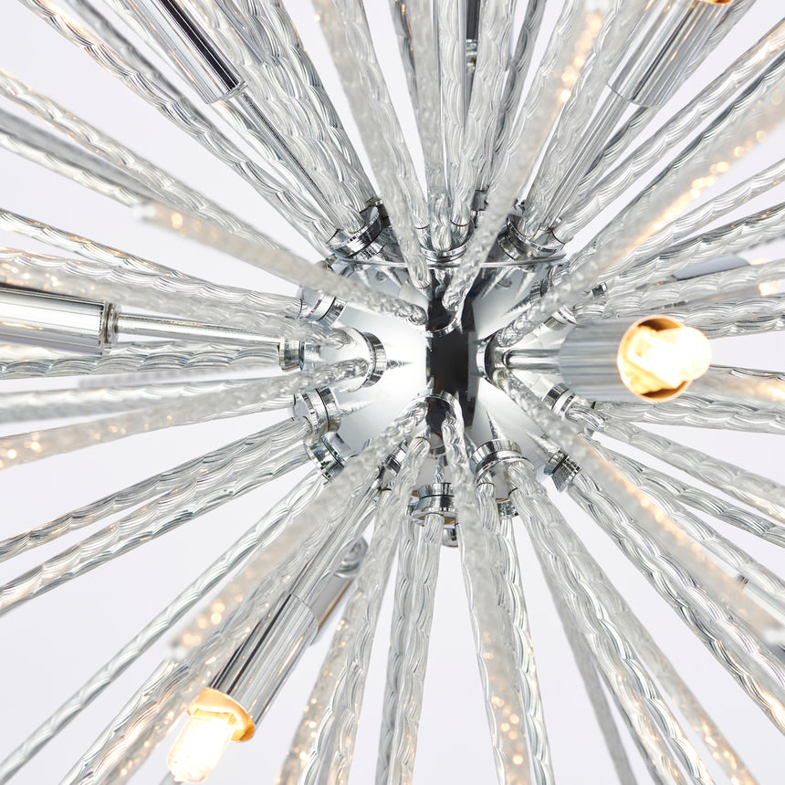 Lena 9 Light Sputnik Pendant Light, Chrome