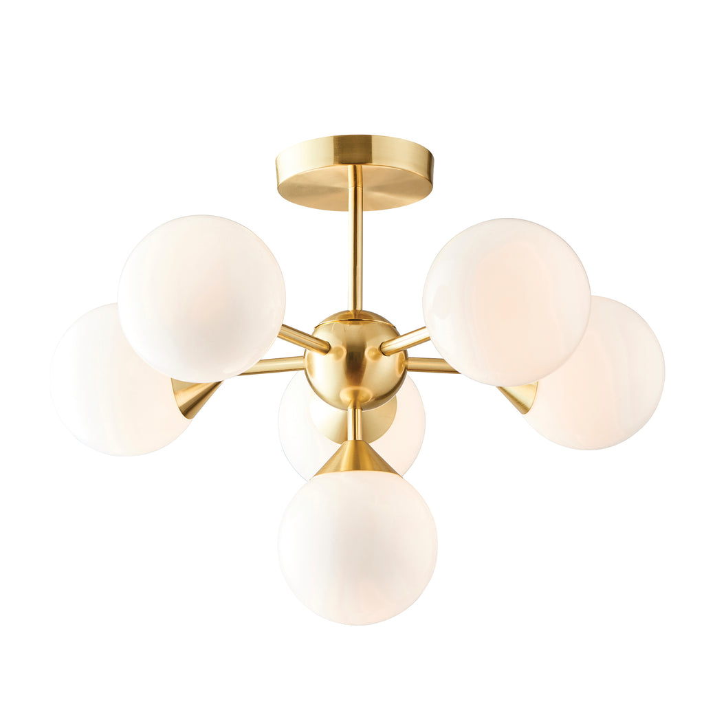 Oscar 6 Light Semi Flush Ceiling Light