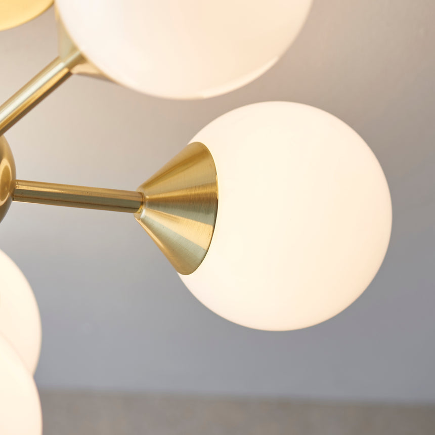 Oscar 6 Light Semi Flush Ceiling Light