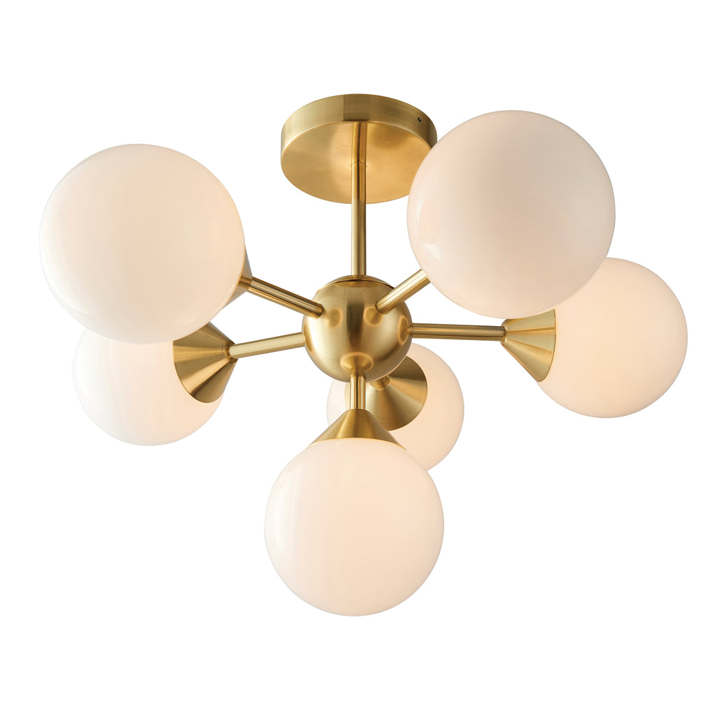 Oscar 6 Light Semi Flush Ceiling Light