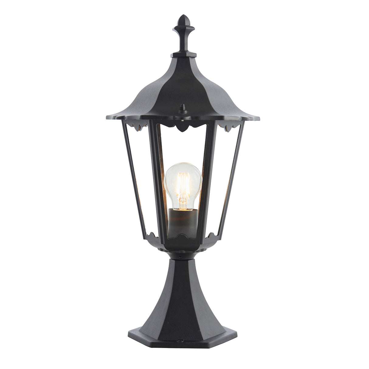 Burford Outdoor Pedestal Lantern