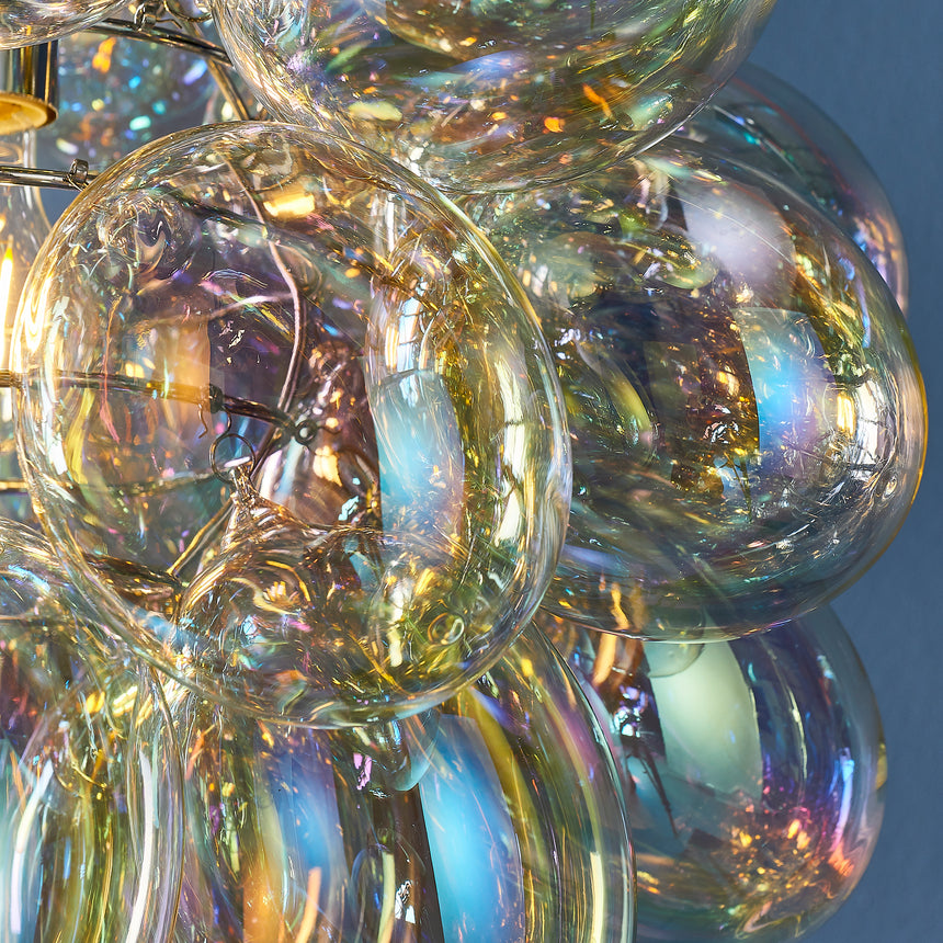 Infinity Iridescent Glass Pendant Light