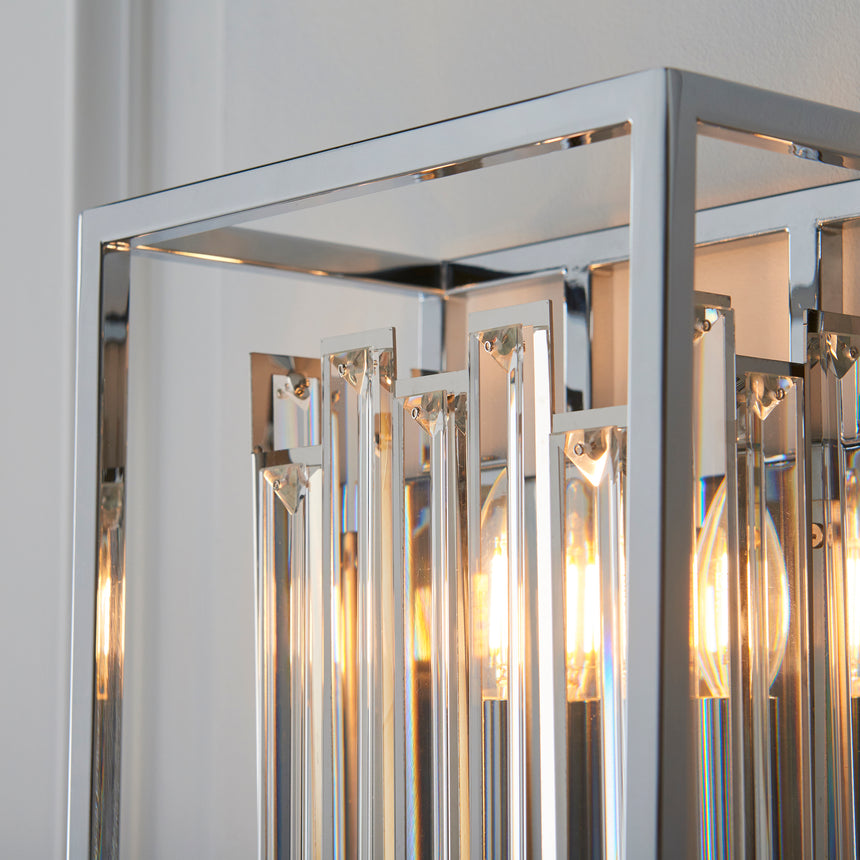 Acadia Wall Light, Chrome