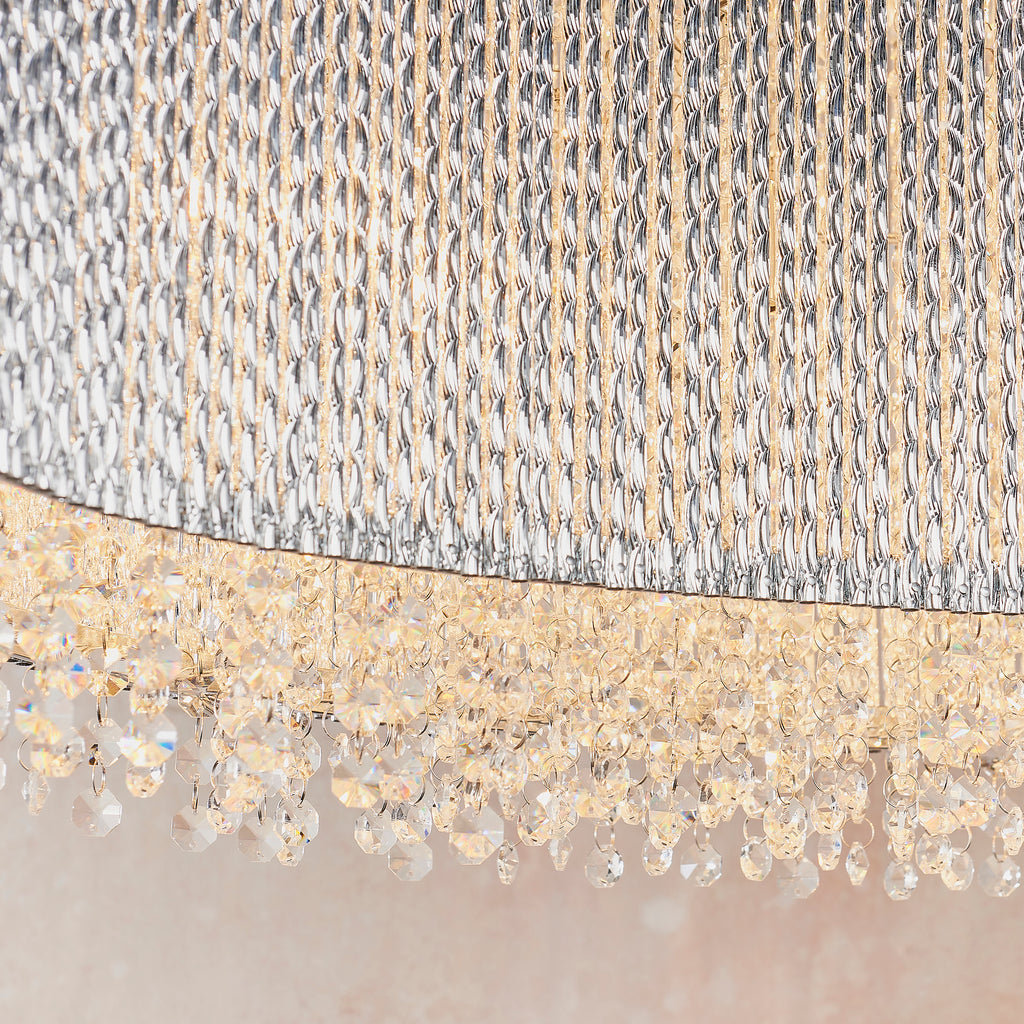 Galina 8 Light Crystal Island Pendant Light