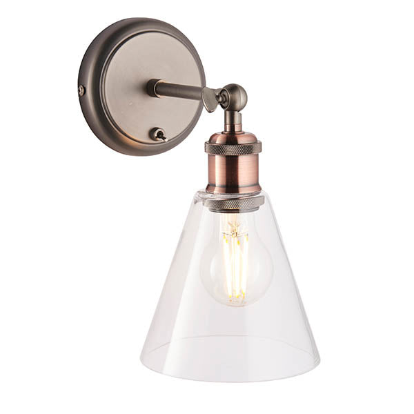 Glass Cone Wall Lamp