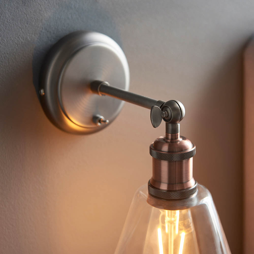 Glass Cone Wall Lamp