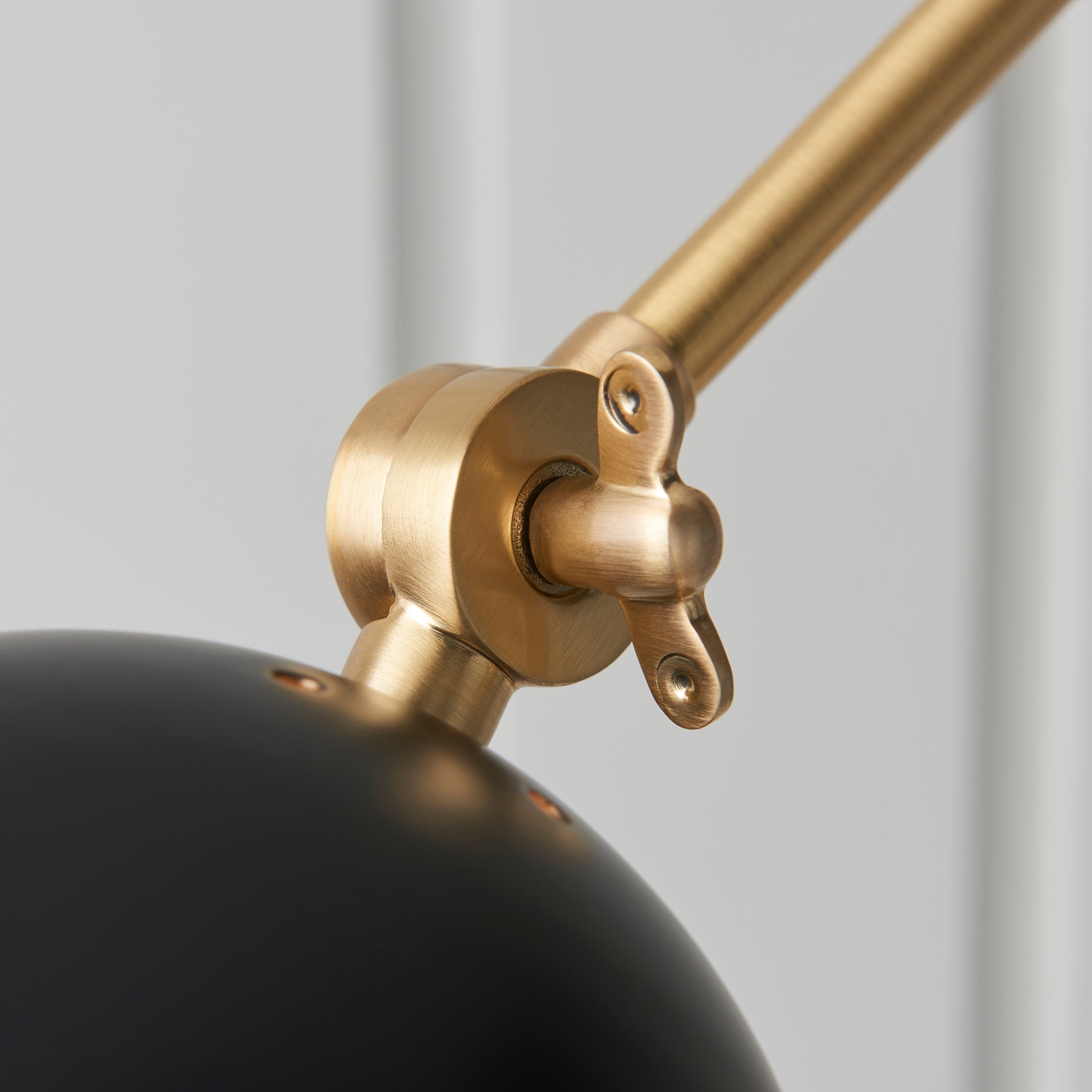 Lehal Swing Arm Wall Light, Antique Brass