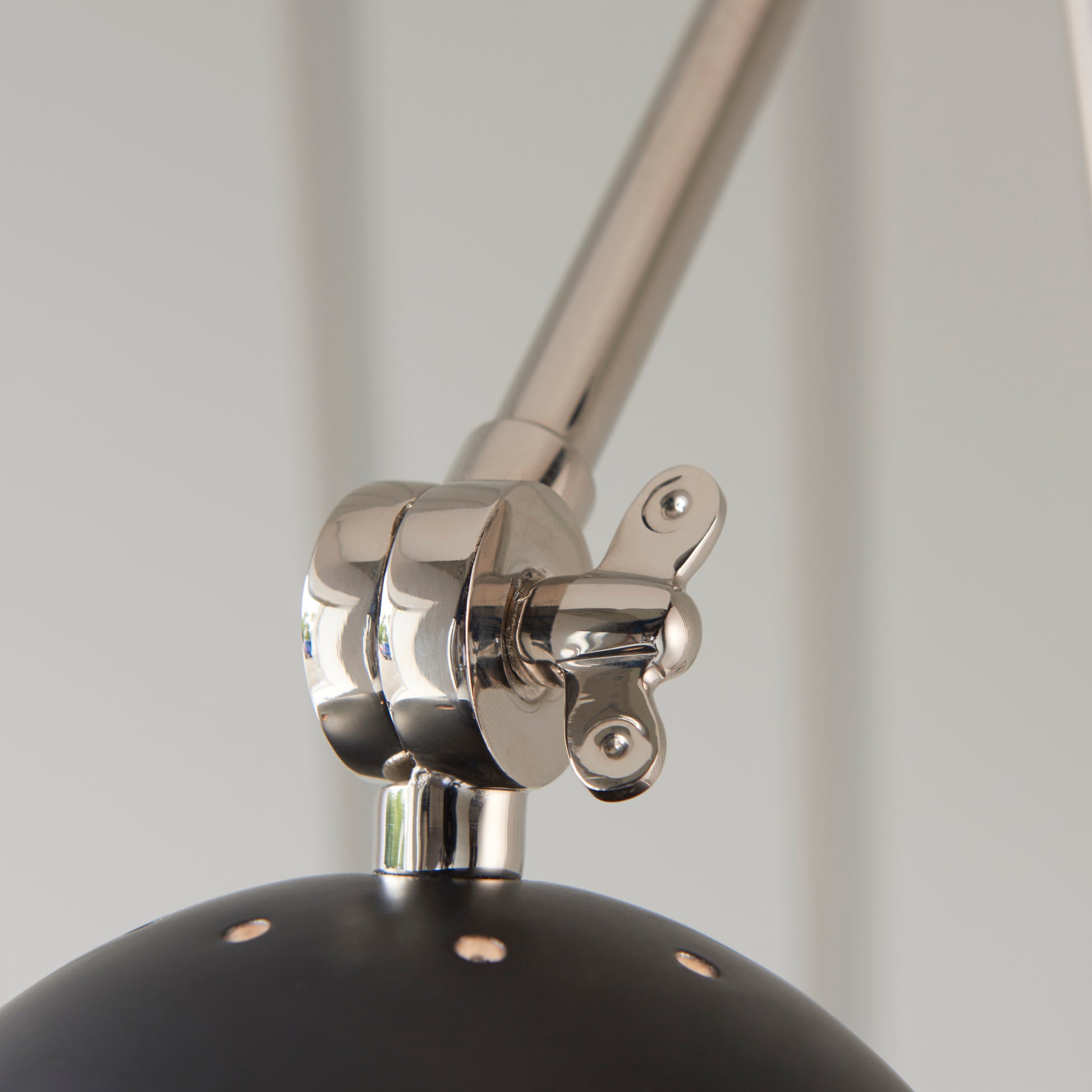 Lehal Swing Arm Wall Light, Polished Nickel