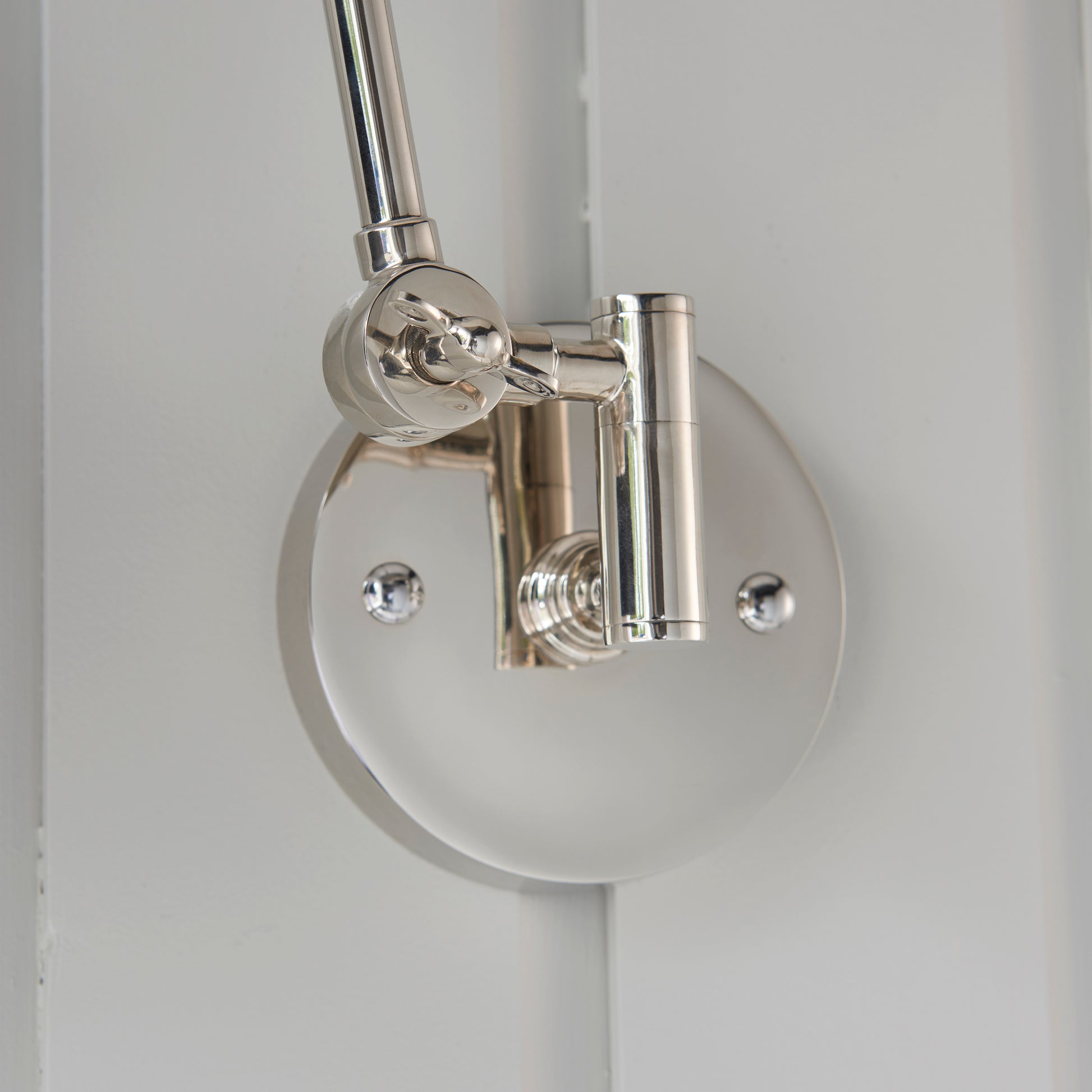 Lehal Swing Arm Wall Light, Polished Nickel