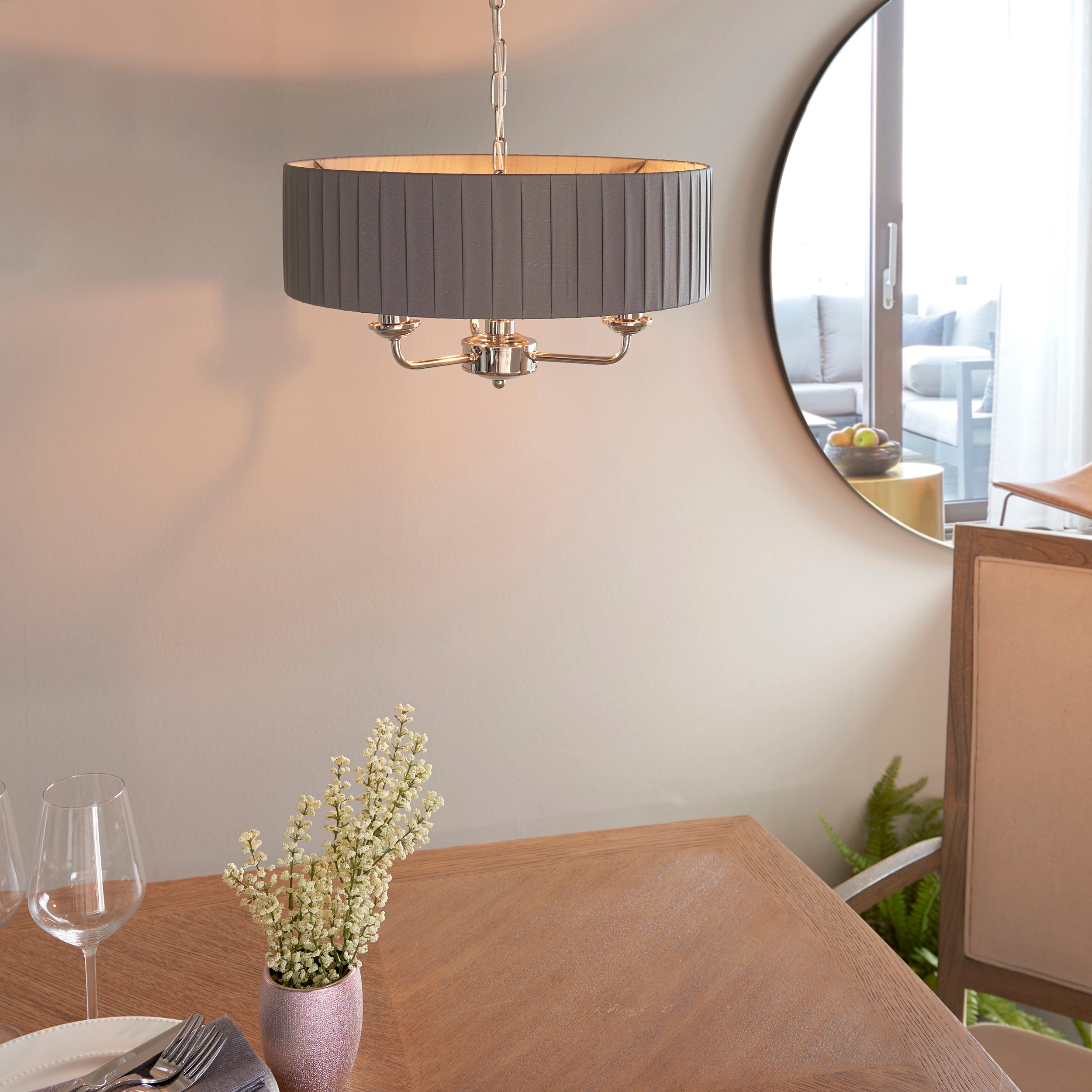 Endon Highclere 3 Light Pendant Chandelier Lampsy