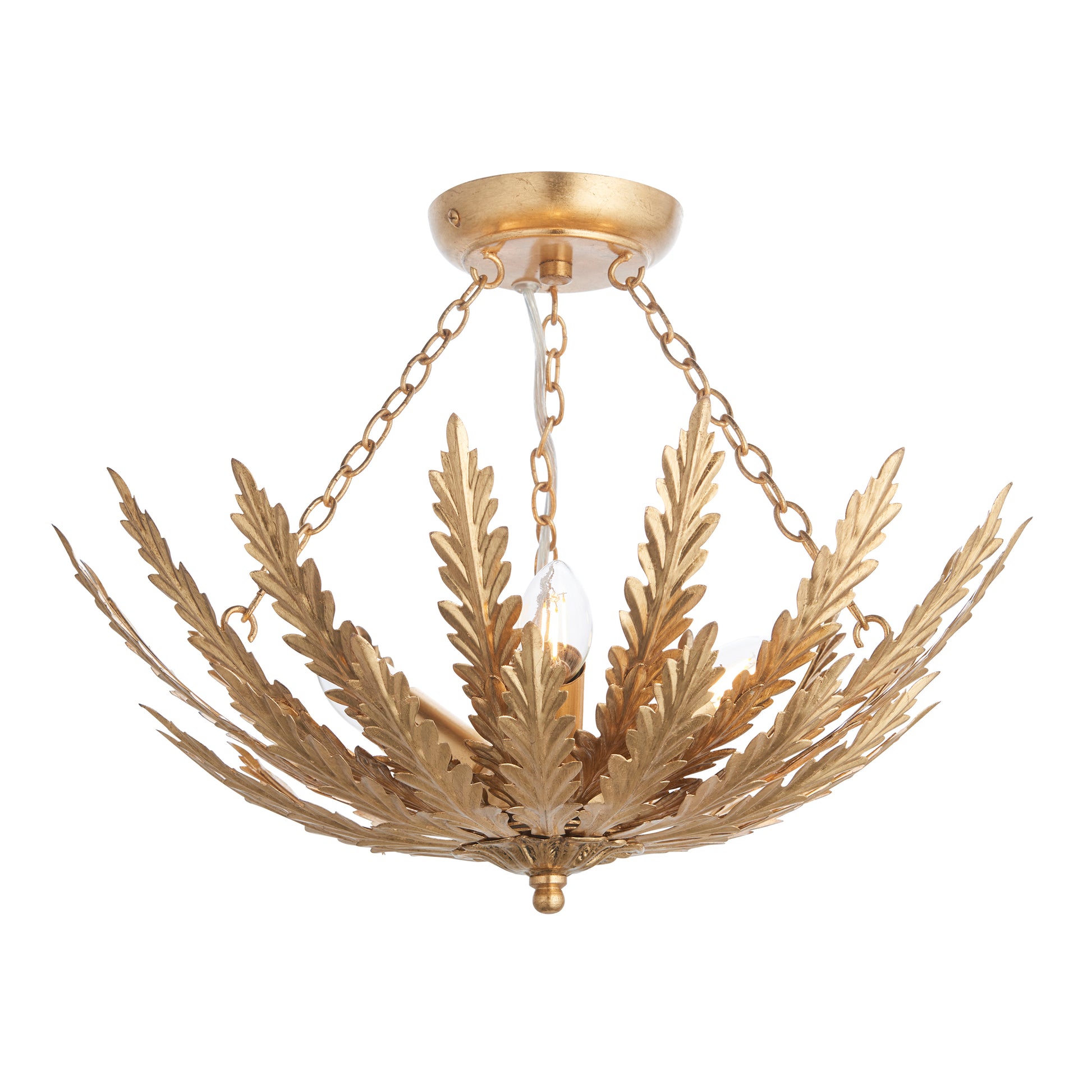 Delphine 3-Light Semi-flush Ceiling Light