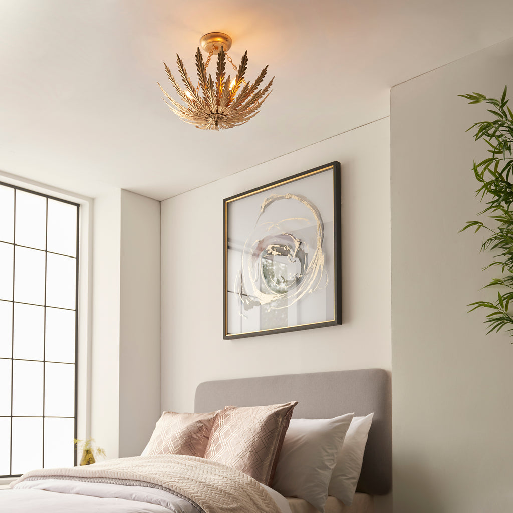 Delphine 3-Light Semi-flush Ceiling Light