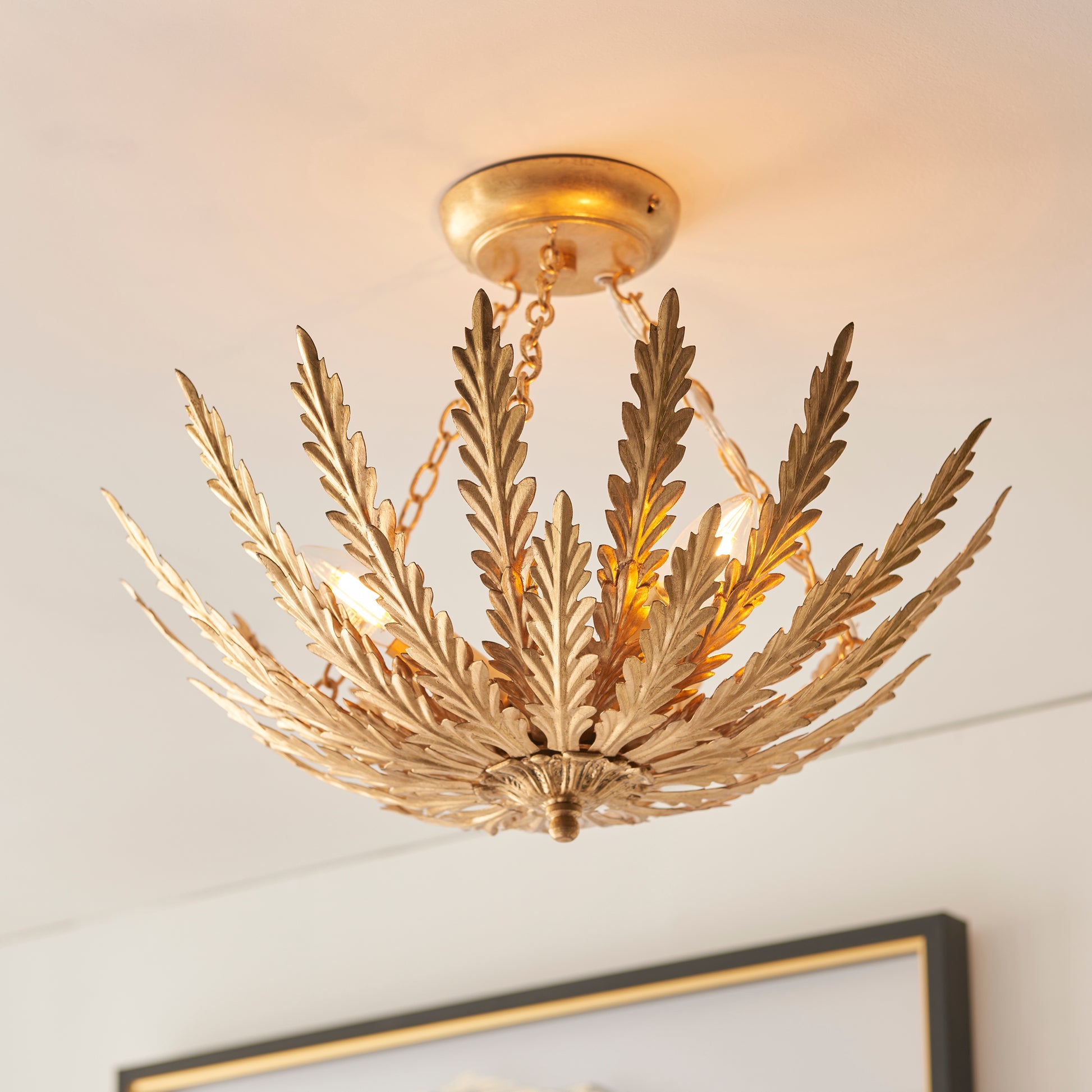 Delphine 3-Light Semi-flush Ceiling Light