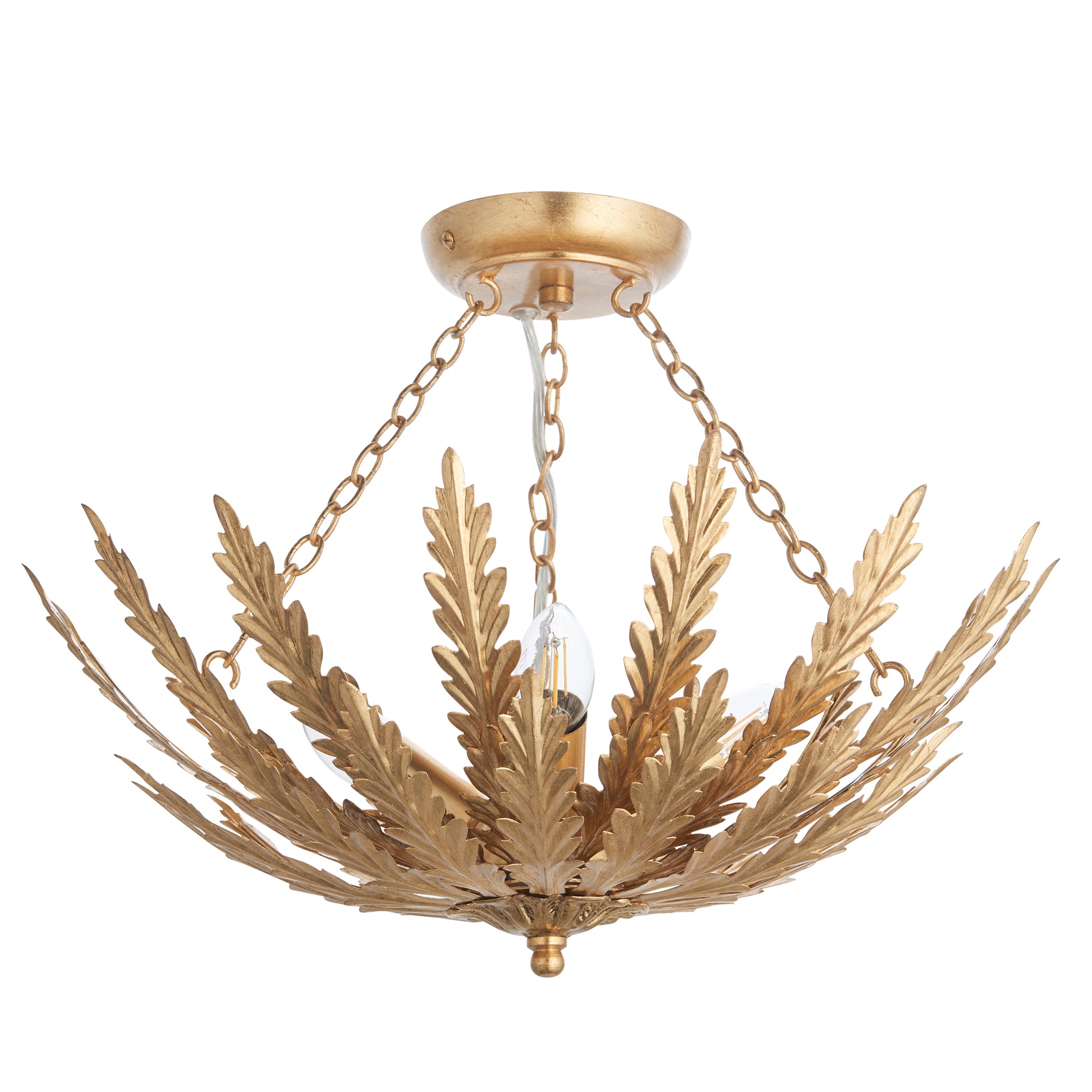 Delphine 3-Light Semi-flush Ceiling Light