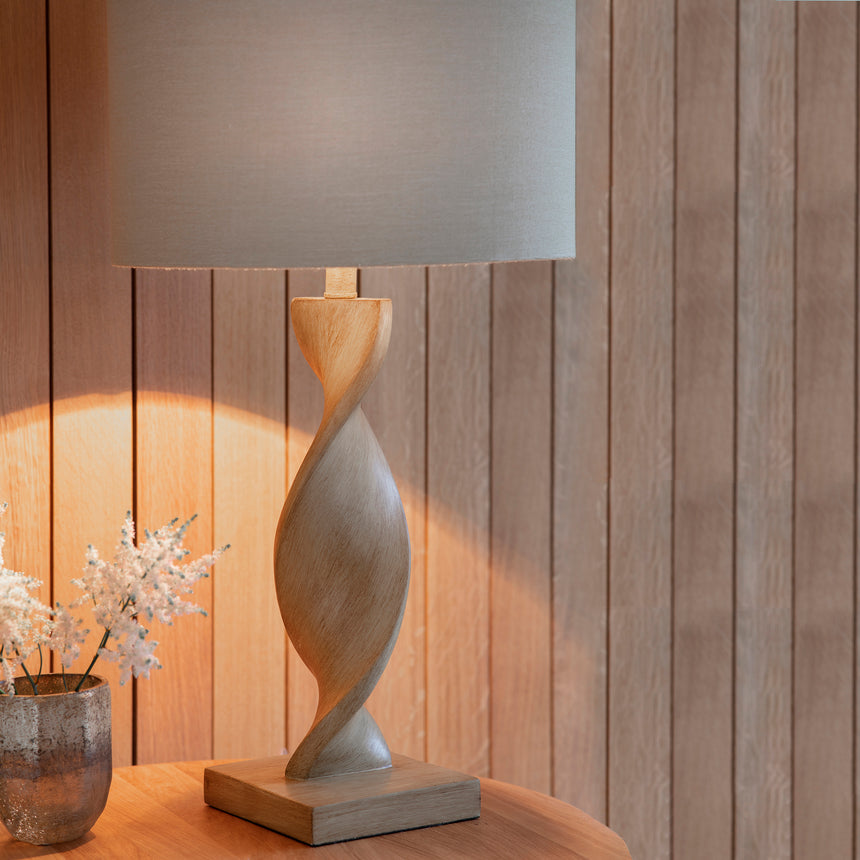 Ophelia Table Lamp, Oak