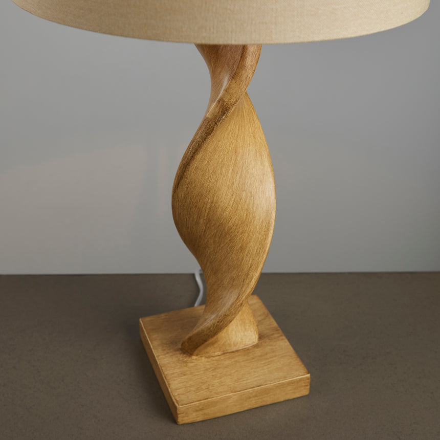 Ophelia Table Lamp, Oak