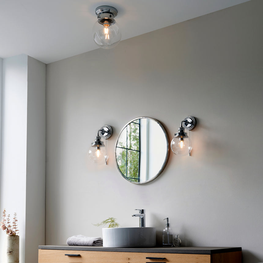 Cheswick Flush Bathroom Ceiling Light