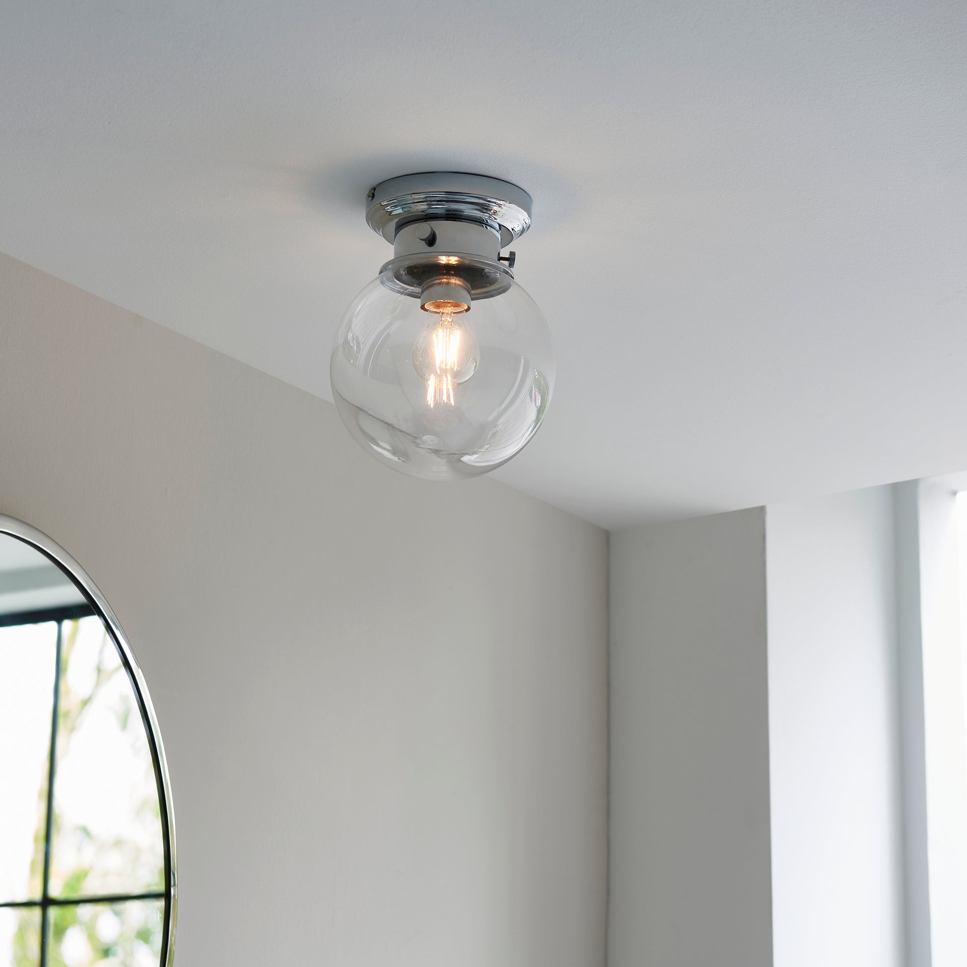 Cheswick Flush Bathroom Ceiling Light