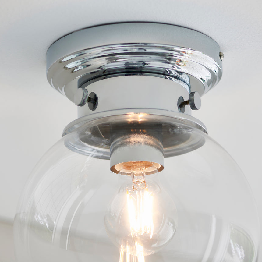 Cheswick Flush Bathroom Ceiling Light