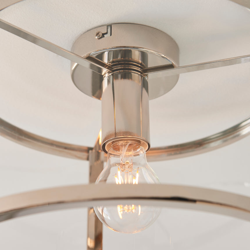 Hopton Glass Flush Ceiling Light