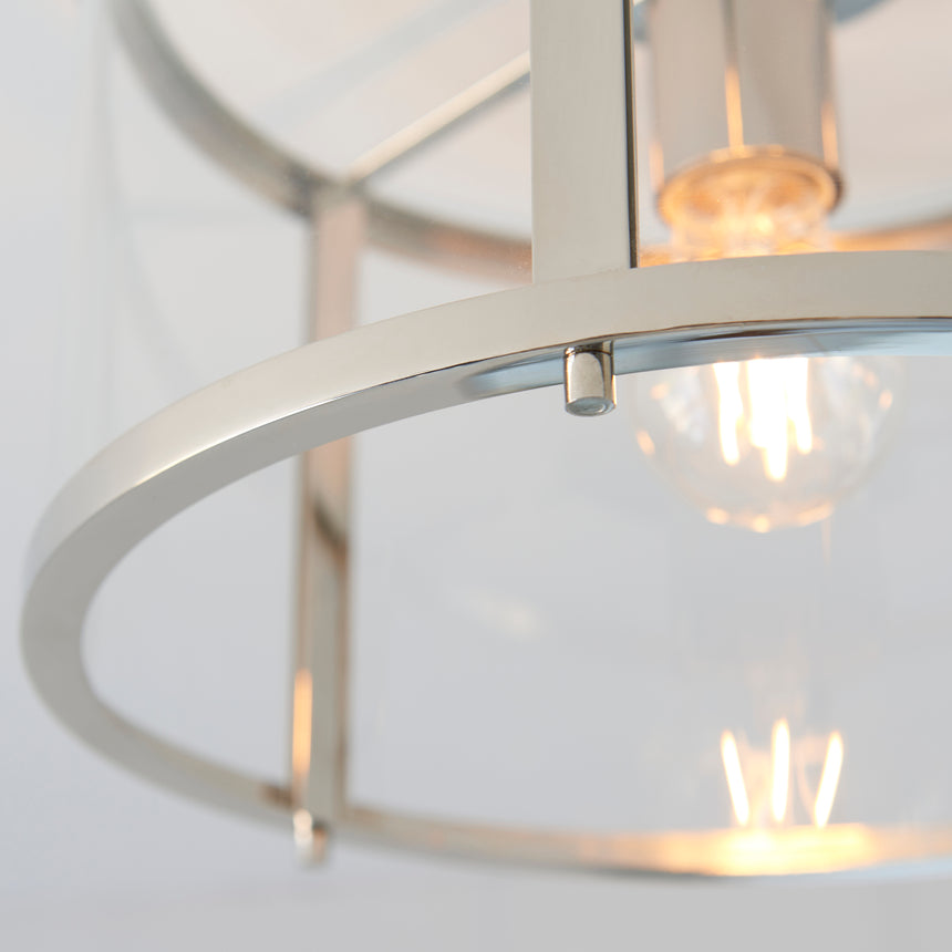 Hopton Glass Flush Ceiling Light