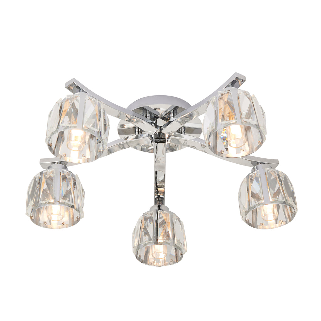 Ria 5-Light Semi-flush Bathroom Ceiling Light