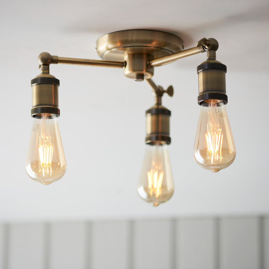 Hal 3 Light Semi-flush Ceiling Light