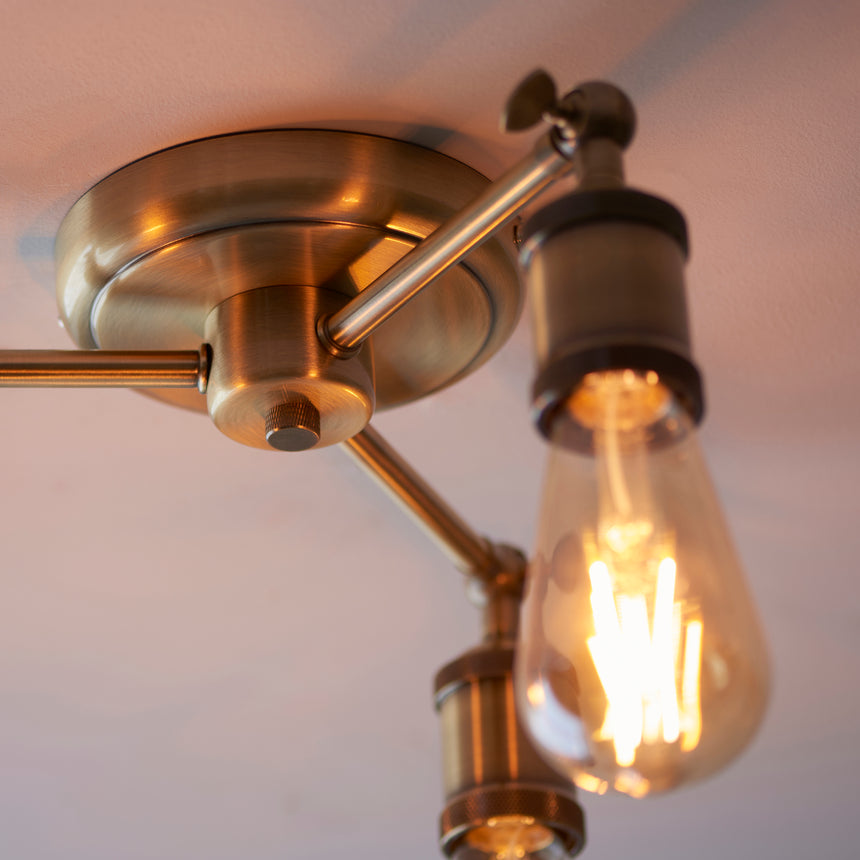 Hal 3 Light Semi-flush Ceiling Light