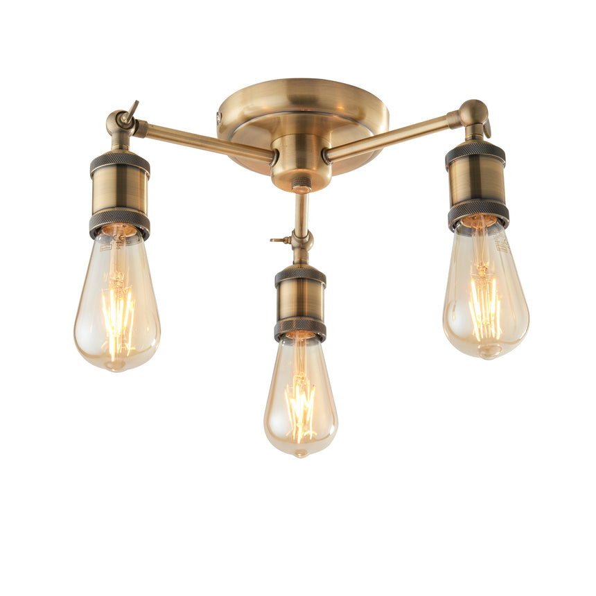 Hal 3 Light Semi-flush Ceiling Light