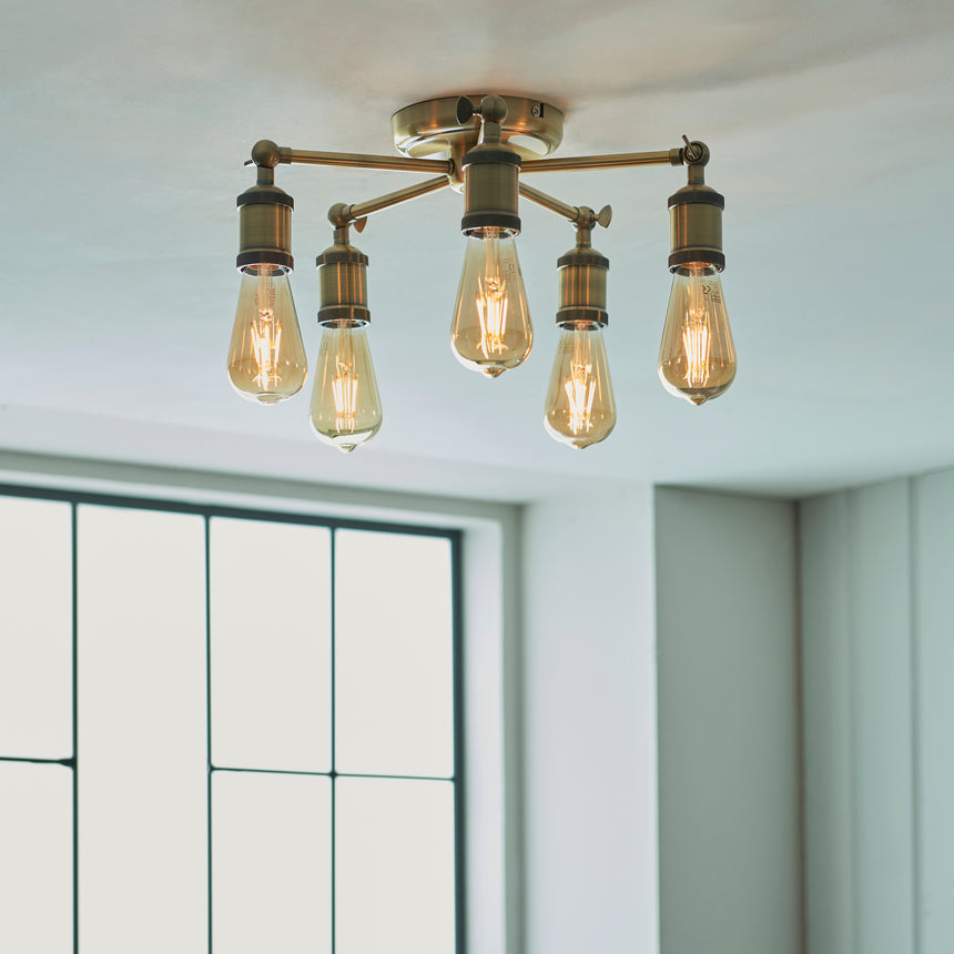 Hal 5 Light Semi-flush Ceiling Light