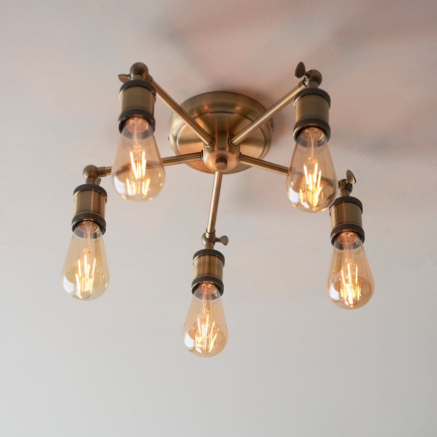 Hal 5 Light Semi-flush Ceiling Light