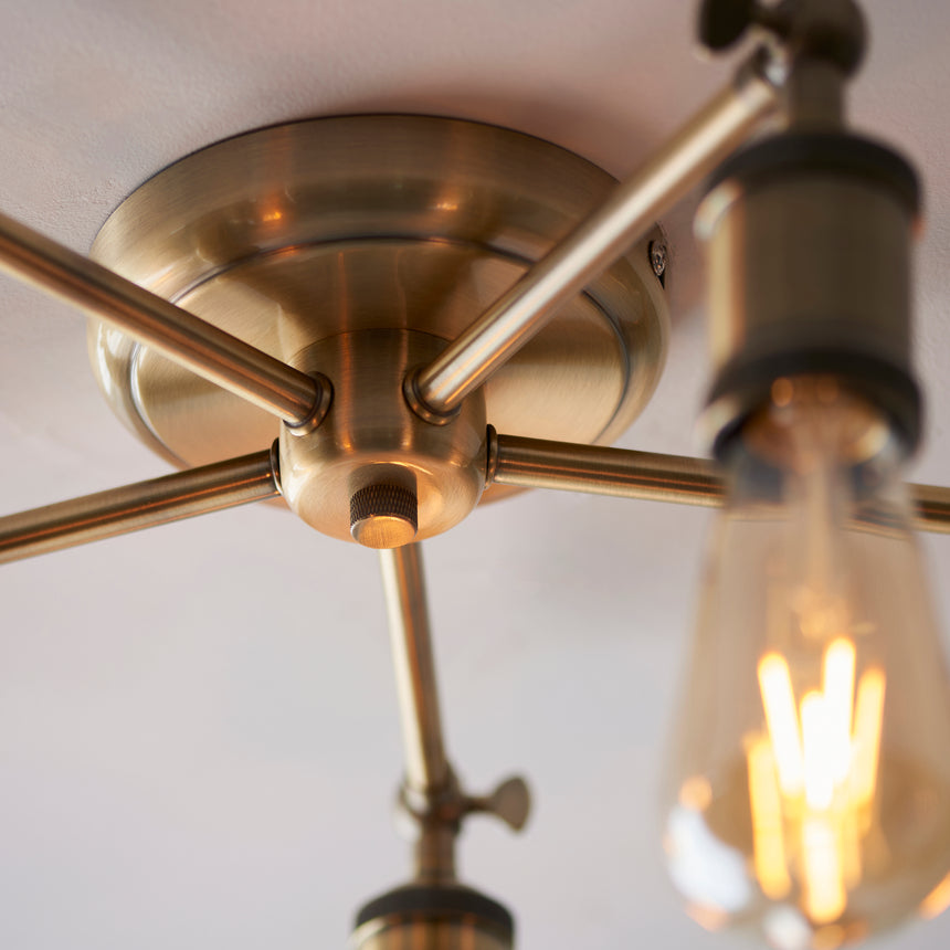 Hal 5 Light Semi-flush Ceiling Light