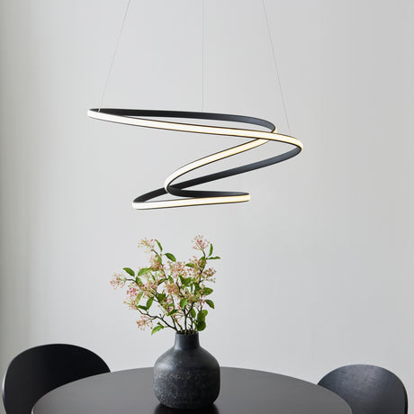 Dune LED Pendant Light, Black