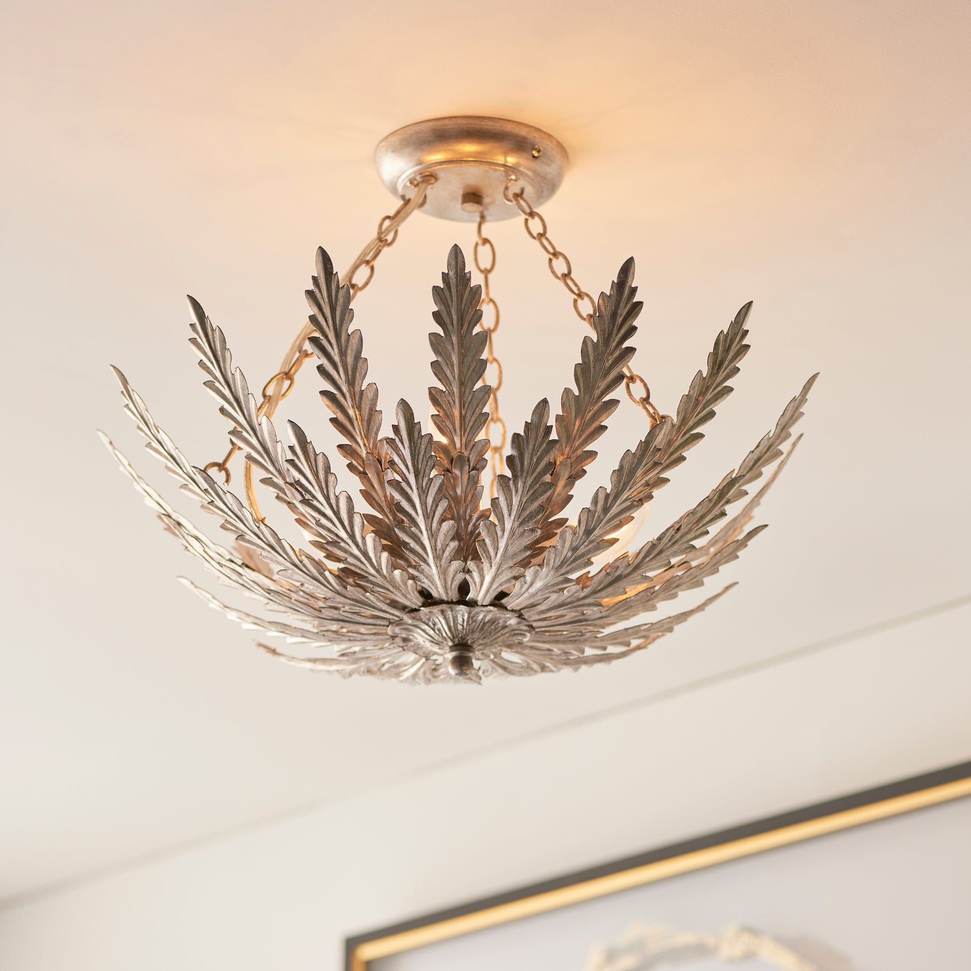 Delphine 3-Light Semi-flush Ceiling Light