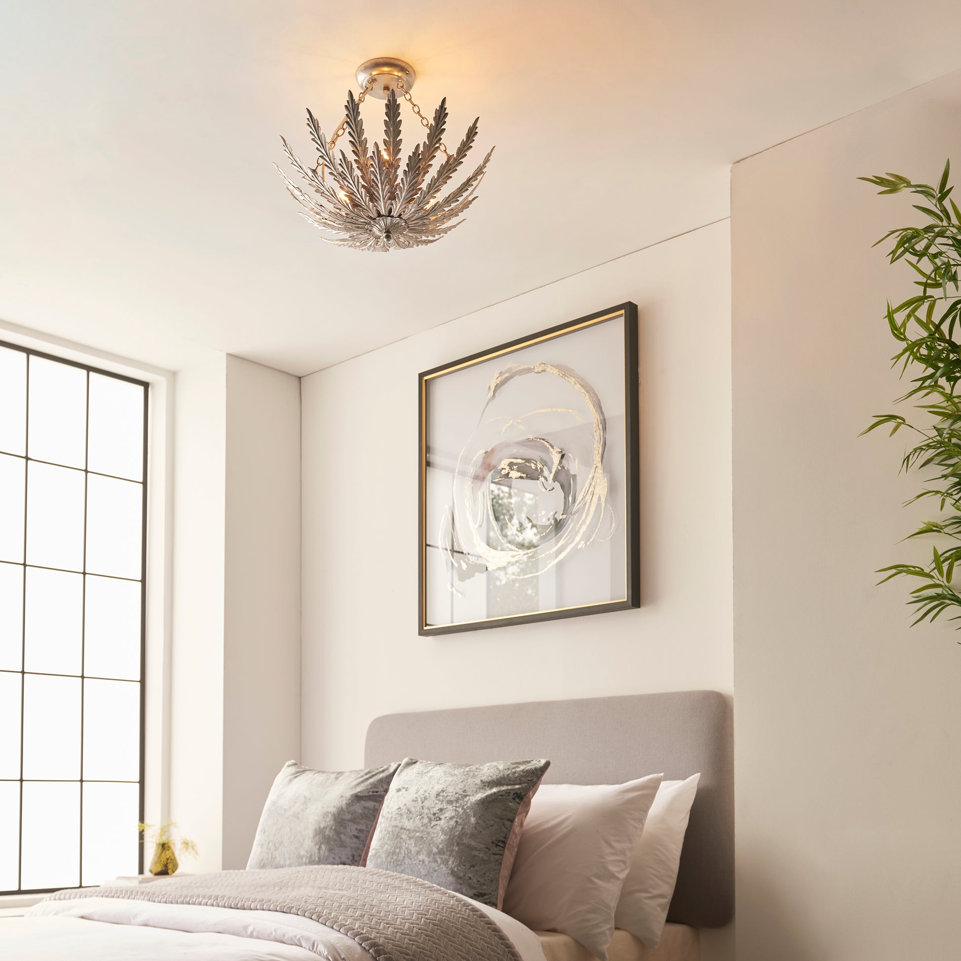 Delphine 3-Light Semi-flush Ceiling Light