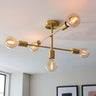 Studio 5 Light Semi Flush Ceiling Light