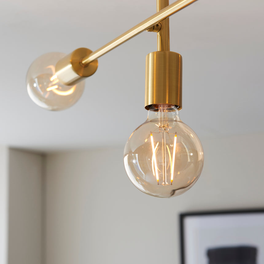 Studio 5 Light Semi Flush Ceiling Light