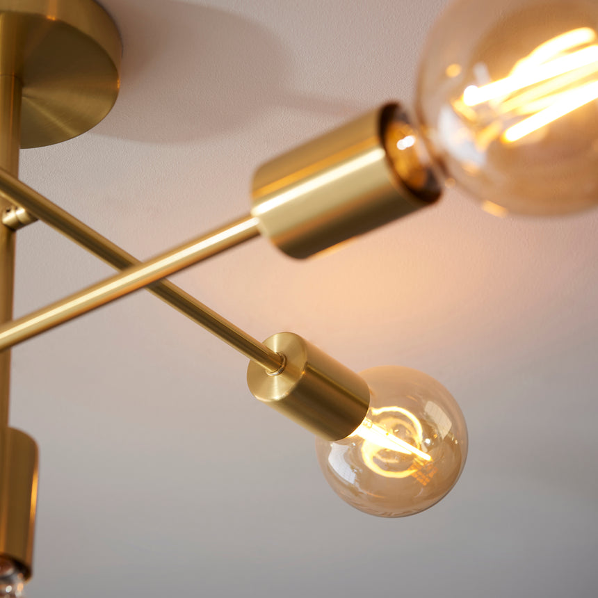 Studio 5 Light Semi Flush Ceiling Light