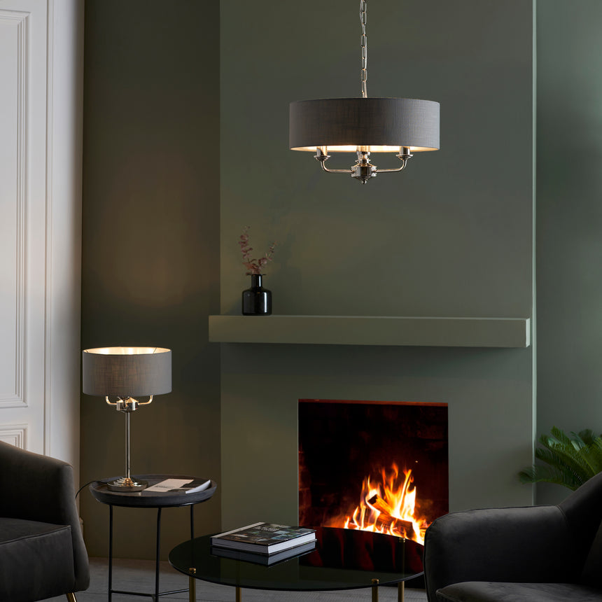 Highclere 3 Light Table Lamp
