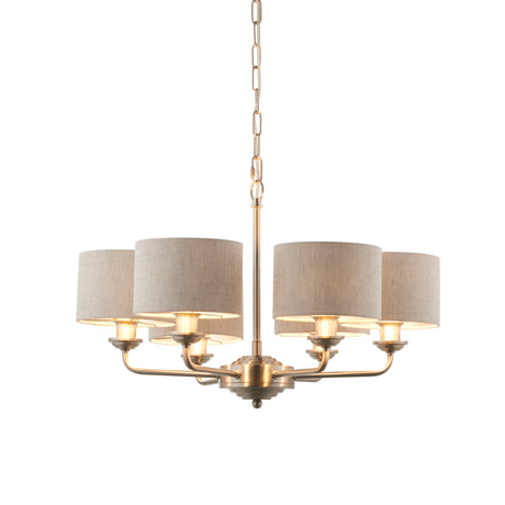 Highclere 6 Light Shaded Pendant Chandelier