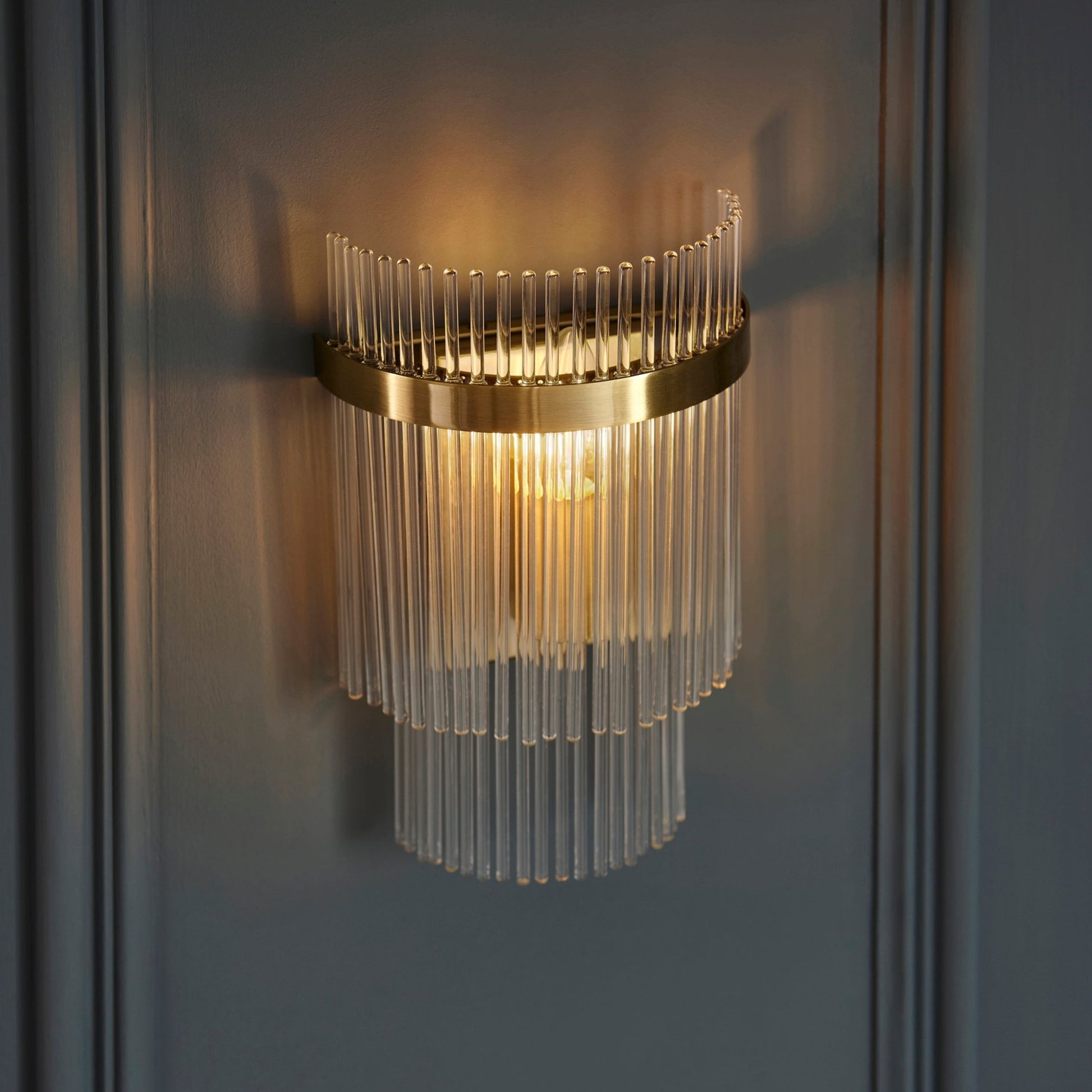 Marietta Wall Light, Antique Brass