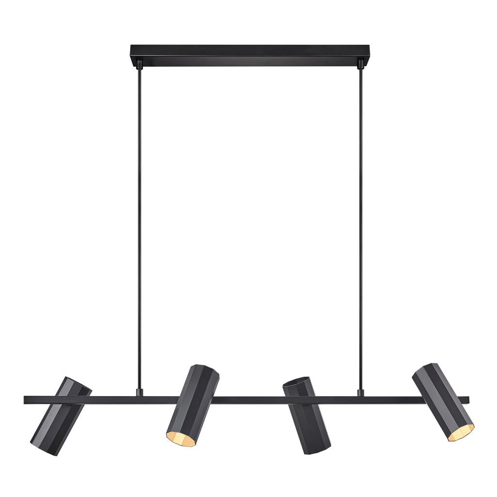 Alanis 4-Light Island Pendant, Black