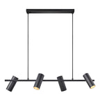 Alanis 4-Light Island Pendant, Black