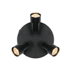 Boston 3 Light Ceiling Spotlight, Black