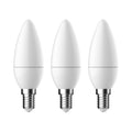 E14 LED Candle Bulb | Warm White 2700K | 250lm (25W eqv) | 3 Pack