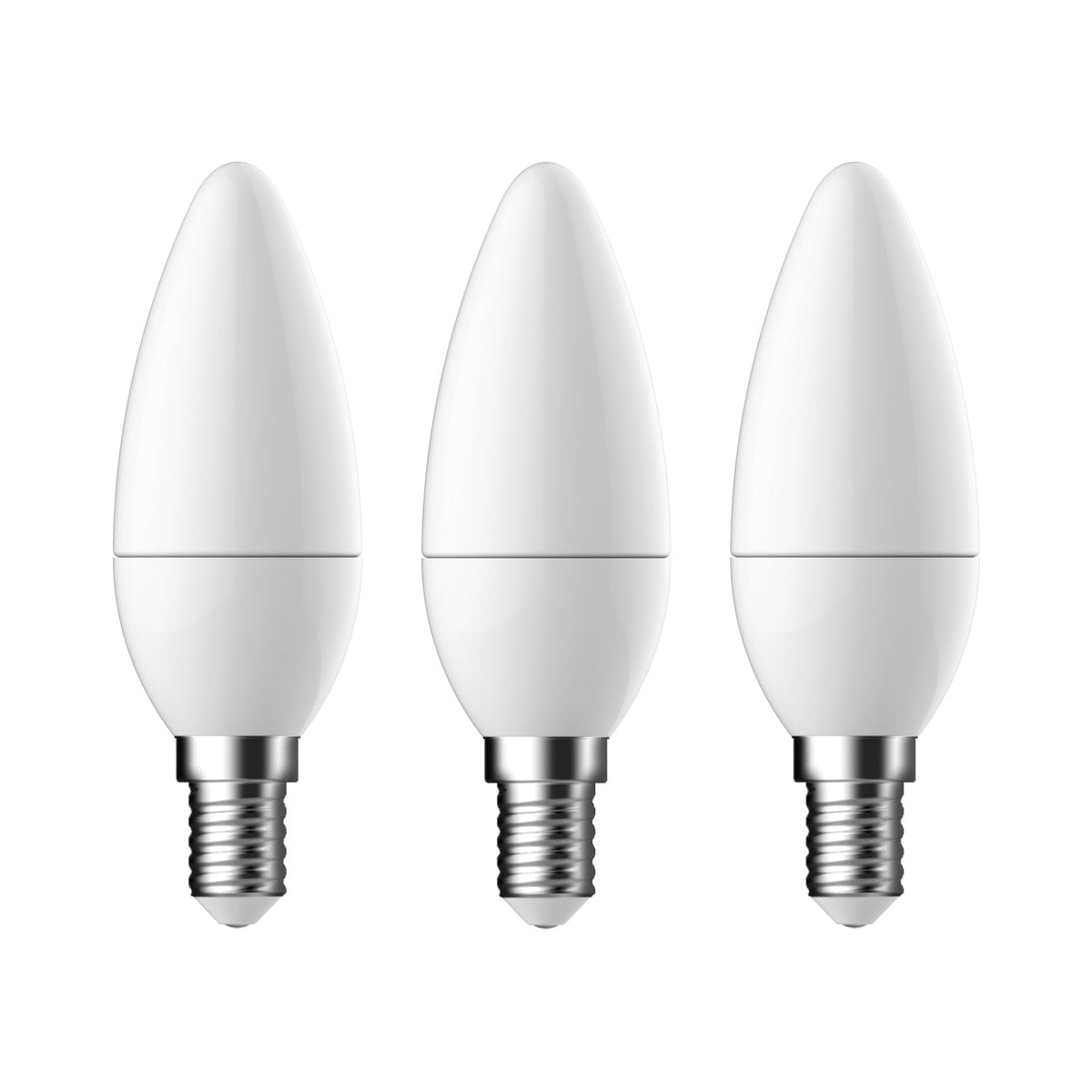 E14 LED Candle Bulb | Warm White 2700K | 250lm (25W eqv) | 3 Pack