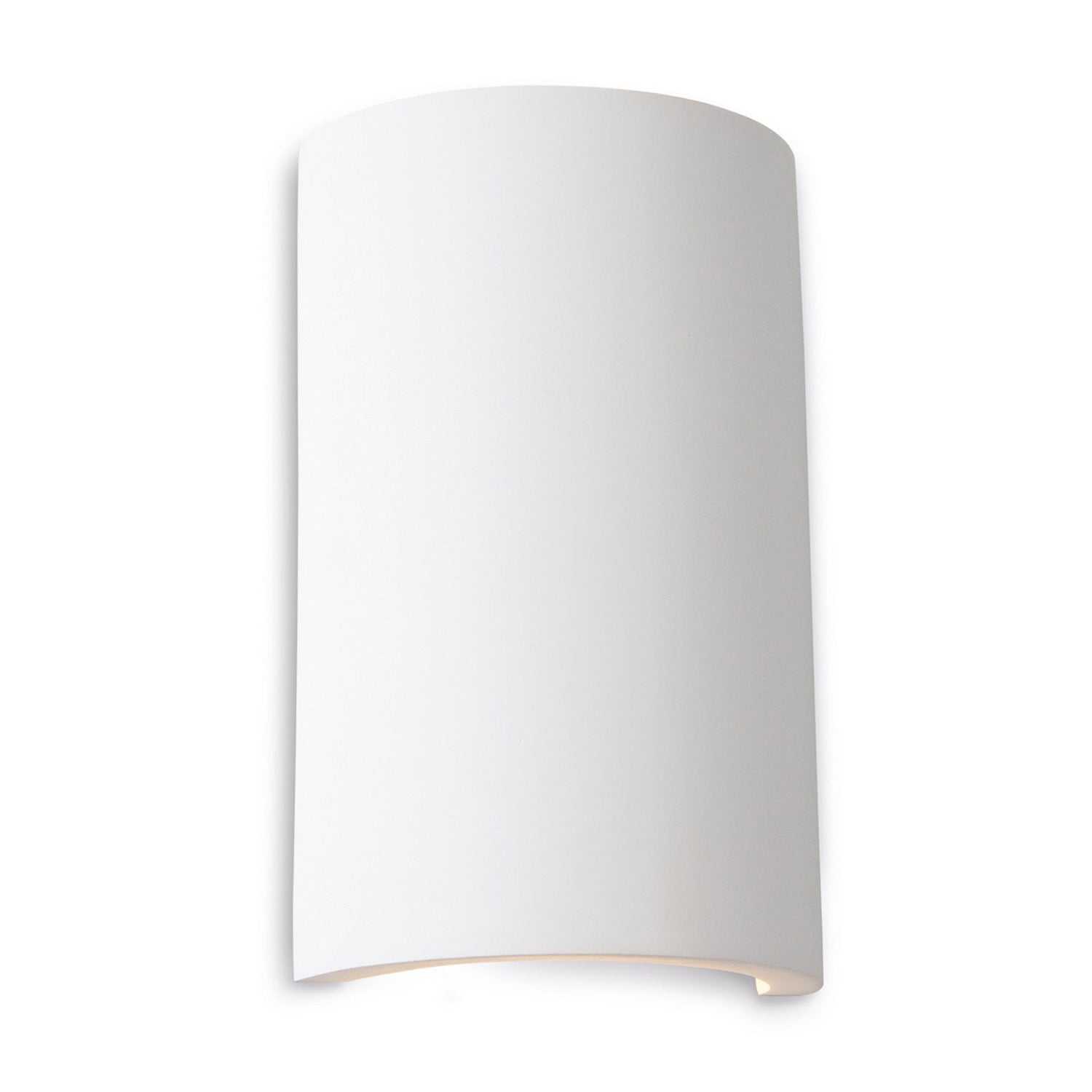 Raya Tall Paintable Plaster Up & Down LED Wall Light | Contemporary ...