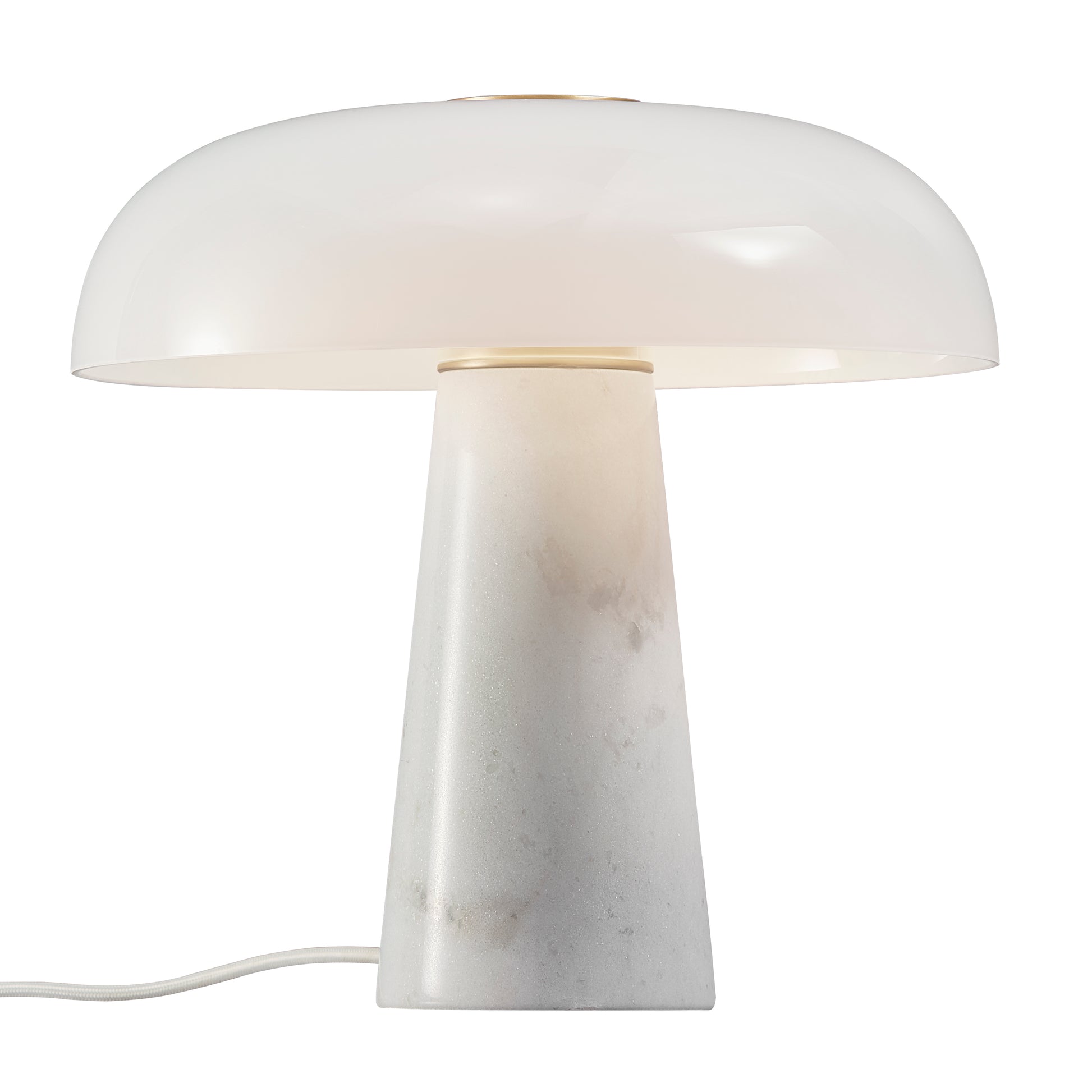Glossy Table Lamp, White