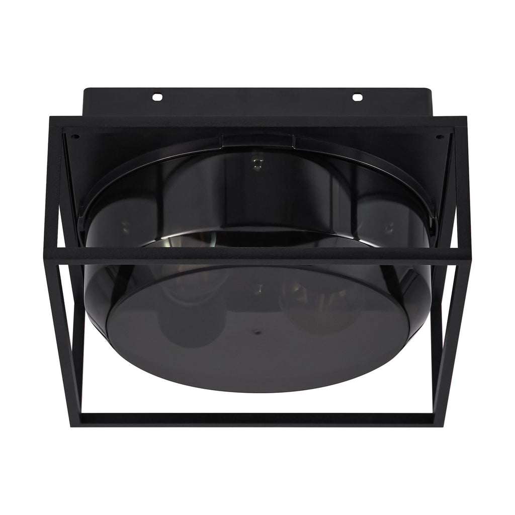 Griffin Ceiling Light, Black/Smoke
