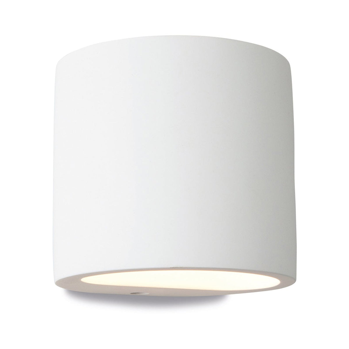 Luca Paintable Plaster Cylinder Up & Down Wall Light | Modern ...